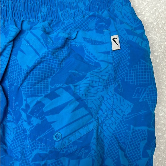 Blue Patterned Men's Shorts Nike - Picture 4 of 5
